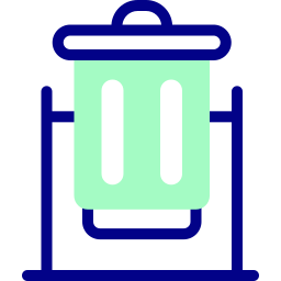 Trash can icon