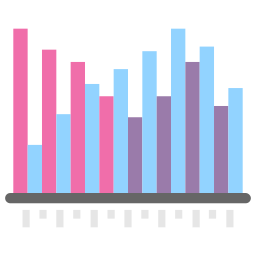 gráfico de barras Ícone