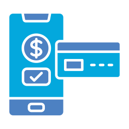 Smartphone payment icon