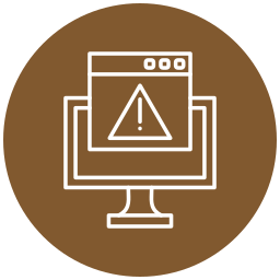 waarschuwing browser icoon