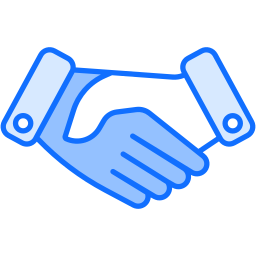 partnerski uścisk dłoni ikona