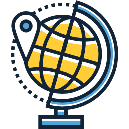 World map icon