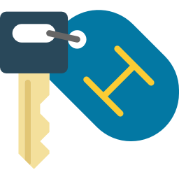 llave del hotel icono