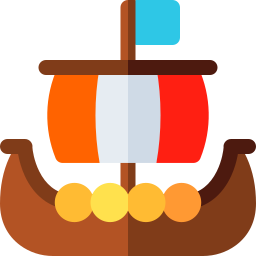 barco vikingo icono