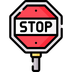 Stop sign icon