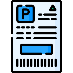 Parking ticket icon