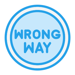 Wrong way icon