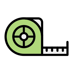 Measuring tape icon