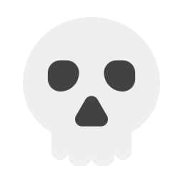 Skull cartoon icon