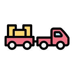 Baggage truck icon