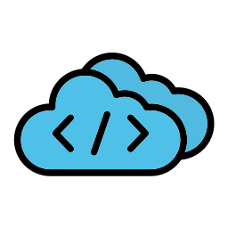 codage cloud Icône