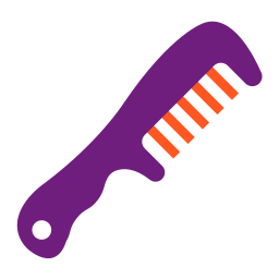 Hair comb icon