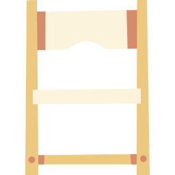 silla plegable icono