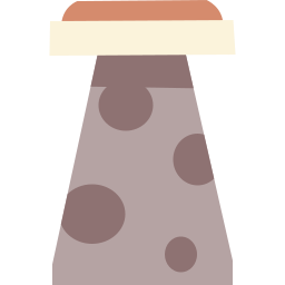 Mushroom chair icon