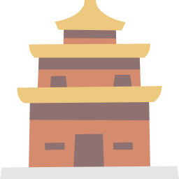 Red temple icon