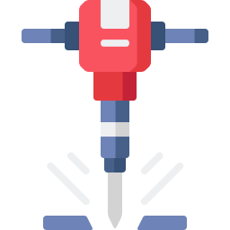 Road drill icon