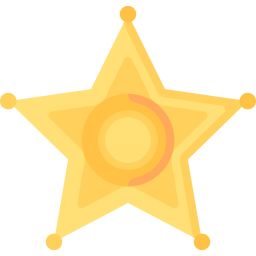 Значок шерифа иконка