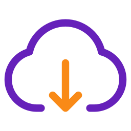 téléchargement cloud Icône