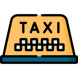 Señal de taxi icono