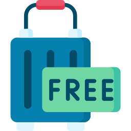 equipaje gratis icono