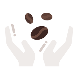 chicchi di caffè icona