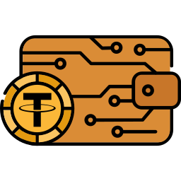 monedero criptográfico icono