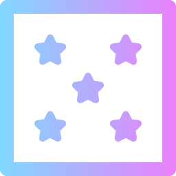 cinco estrellas icono