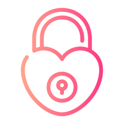 Heart lock icon