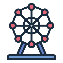 Ferris wheel icon