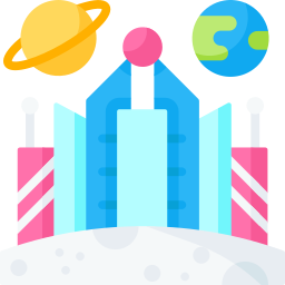 Space colonization icon