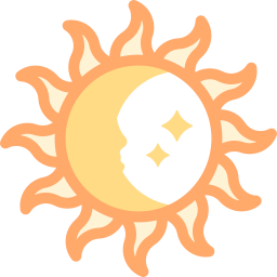 Sun and moon icon