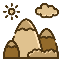 montañas icono