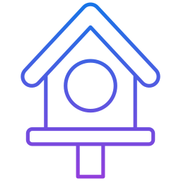 Bird house icon