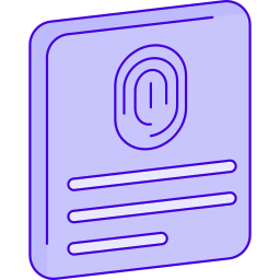 impronta digitale icona