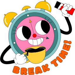 Break Time sticker