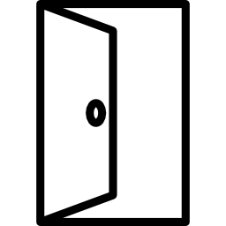 geopende deur icoon