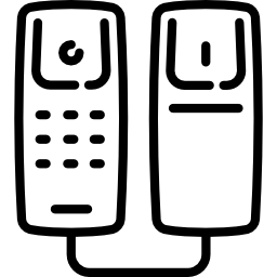 teléfono de pared icono