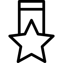 medaglia stella icona