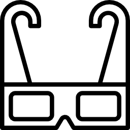 gafas 3d icono