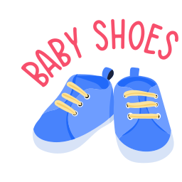 zapatos de bebé icono