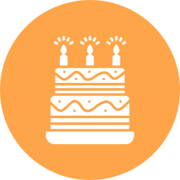 Birthday cake icon