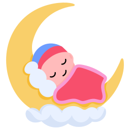 Sleeping baby icon