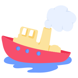 barco de brinquedo Ícone