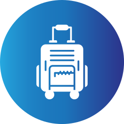 Travel bag icon