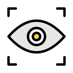 reconocimiento de ojos icono