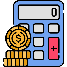 calculadora de moneda icono