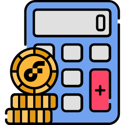 calculadora de moneda icono