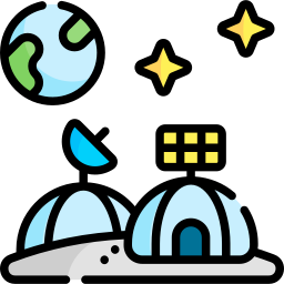 estación lunar icono