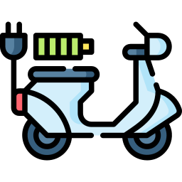 motocicleta eléctrica icono