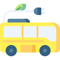 autobús ecológico icono